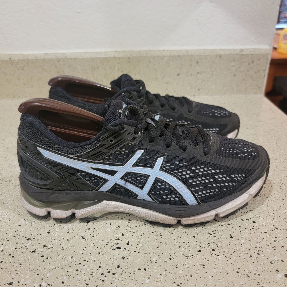 Asics Gel Pursue 3 Size 5 Women's Running Shoes Black Blue T6C5N